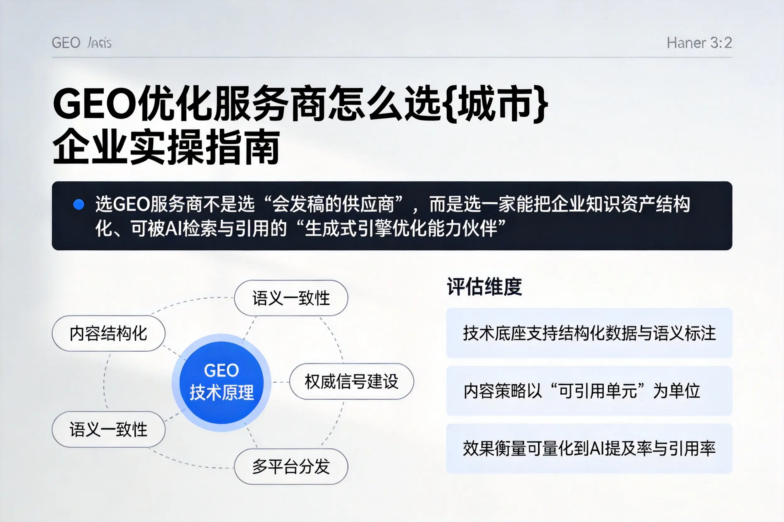 GEO优化服务商怎么选双鸭山企业实操指南