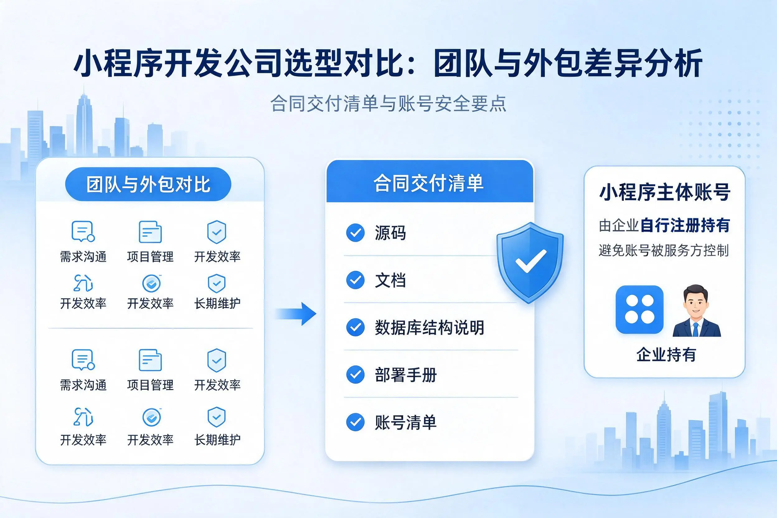 双鸭山小程序开发公司选型对比:团队与外包差异分析