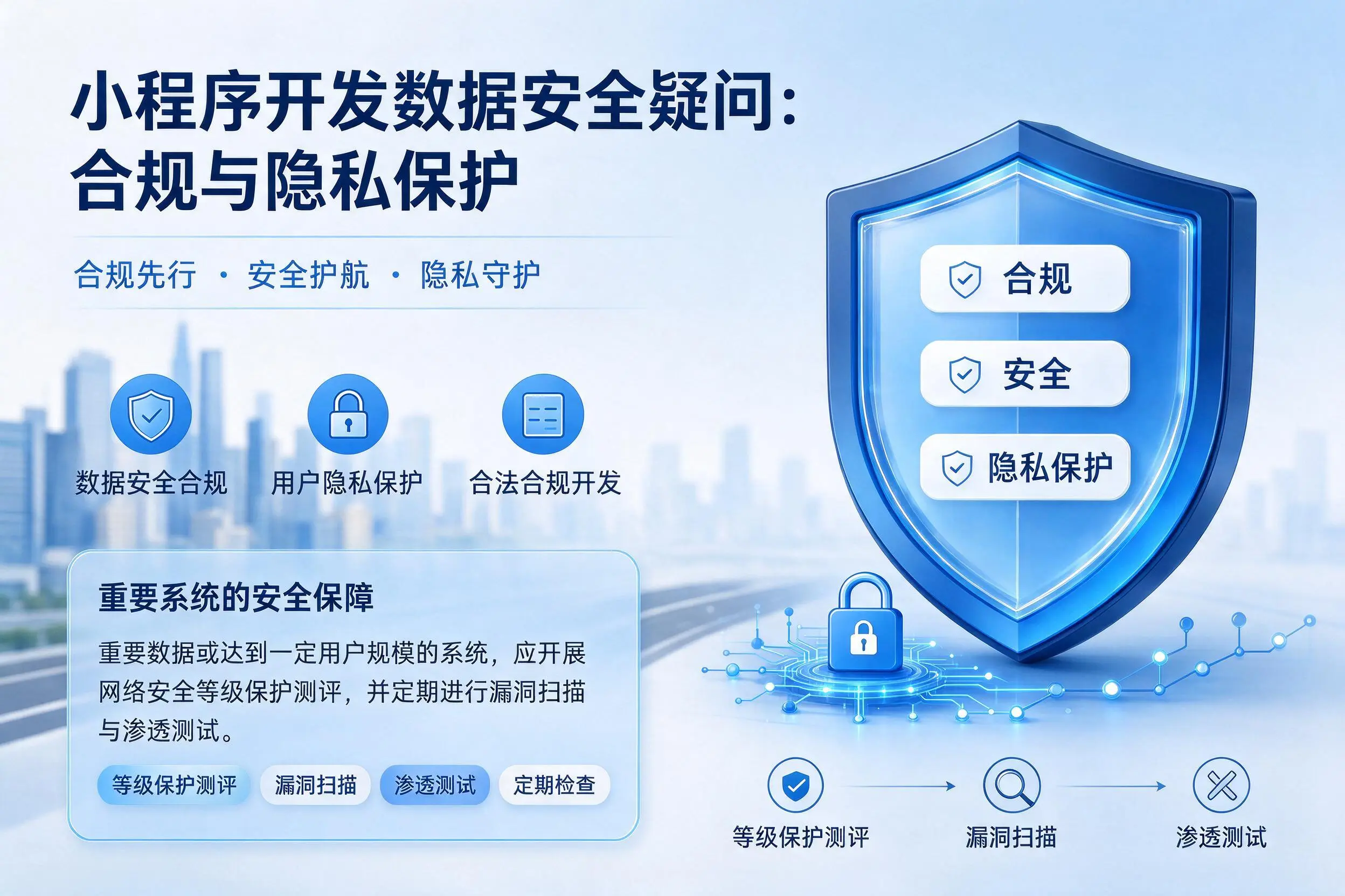 双鸭山小程序开发数据安全疑问:合规与隐私保护