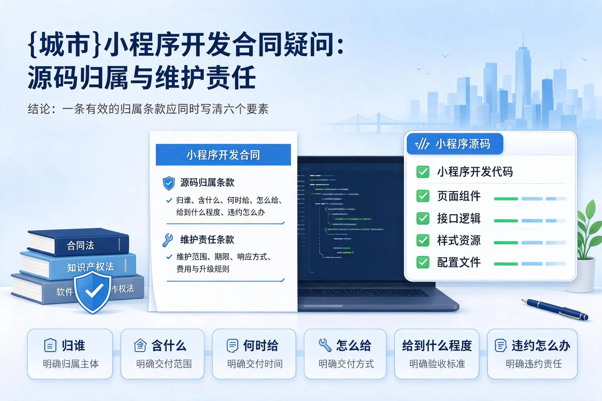 双鸭山小程序开发合同疑问：源码归属与维护责任