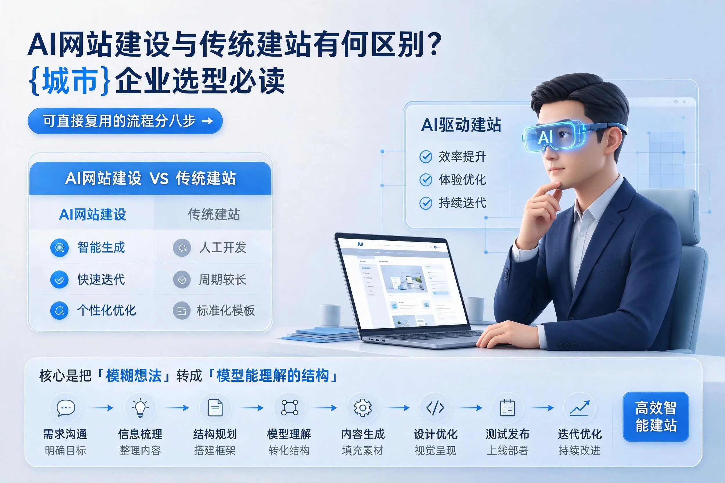 AI网站建设与传统建站有何区别?双鸭山企业选型必读