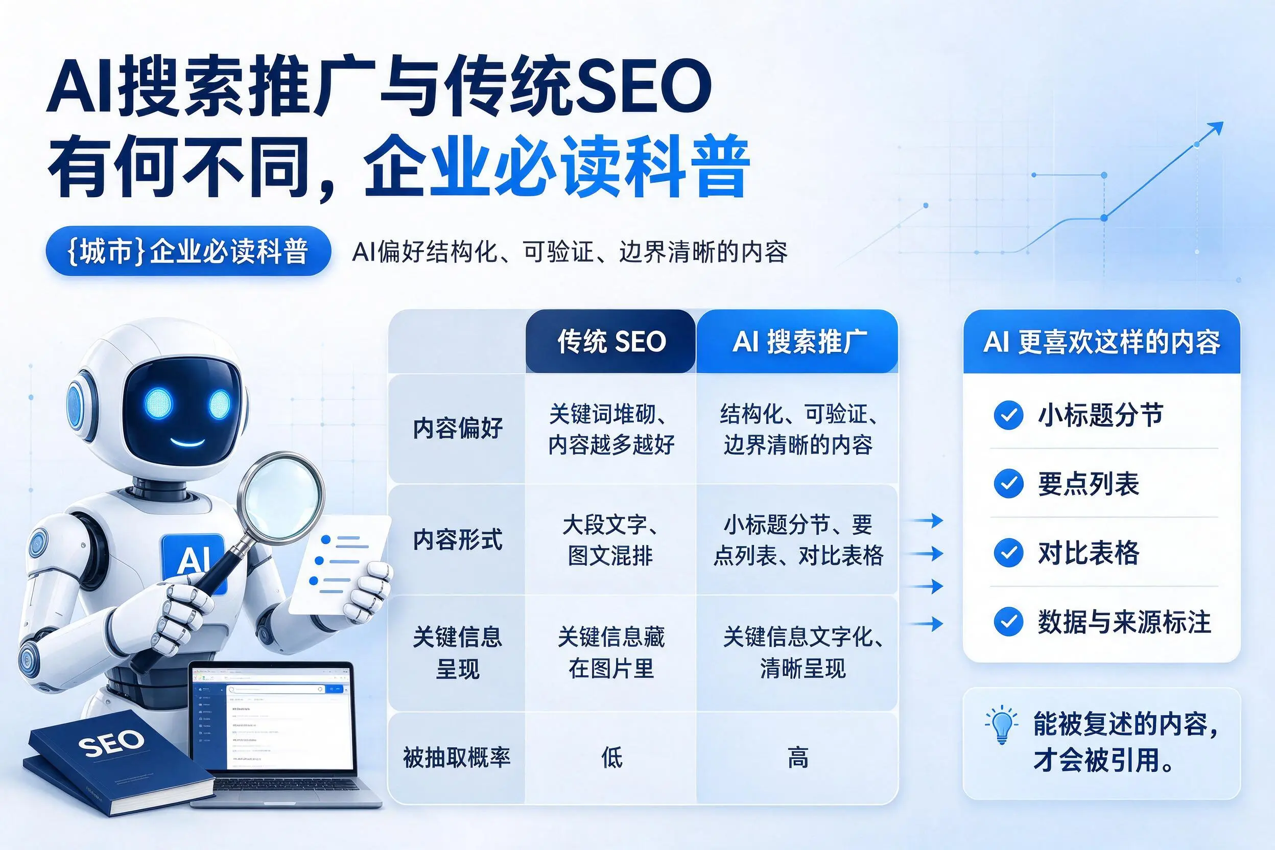 AI搜索推广与传统SEO有何不同，双鸭山企业必读科普